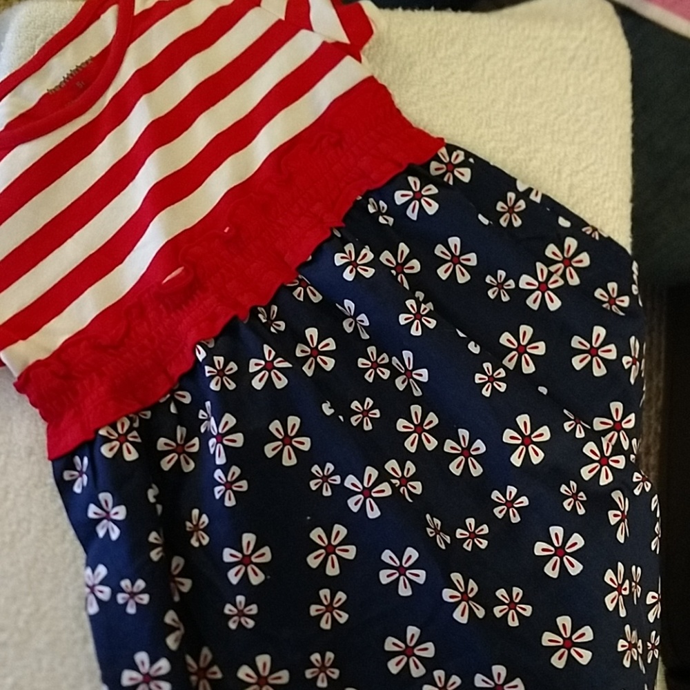 Little girls patriotic dress